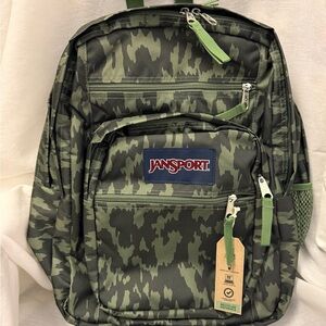 New ~ Jansport Big Student 17" Backpack - Camo Illusion - Laptop Pocket